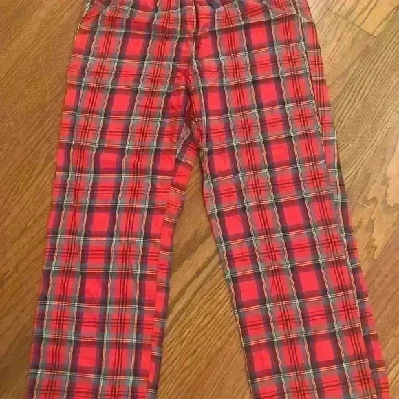 Victoria's Secret Red Tartan Plaid Pajama Bottoms NWT size Large - Picture 6 of 6